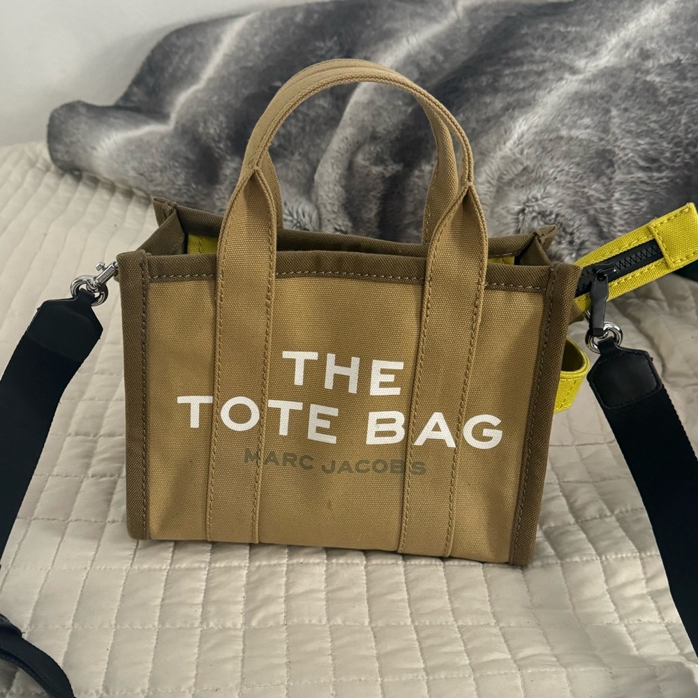 Marc Jacobs Small The Colorblock Tote Bag SLATE GREEN (good condition)